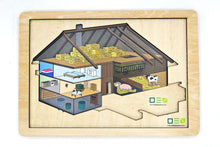 Laden Sie das Bild in den Galerie-Viewer, Blick-Durch-Puzzle: Schwarzwälder Bauernhof dritte Puzzleebene