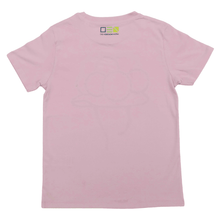 Laden Sie das Bild in den Galerie-Viewer, T-Shirt Kinder Mädchen in rosa mit Bollenhut-Motiv Rückansicht