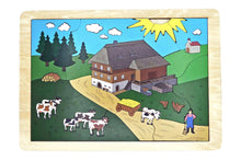 Laden Sie das Bild in den Galerie-Viewer, Blick-Durch-Puzzle: Schwarzwälder Bauernhof oberste Puzzleebene
